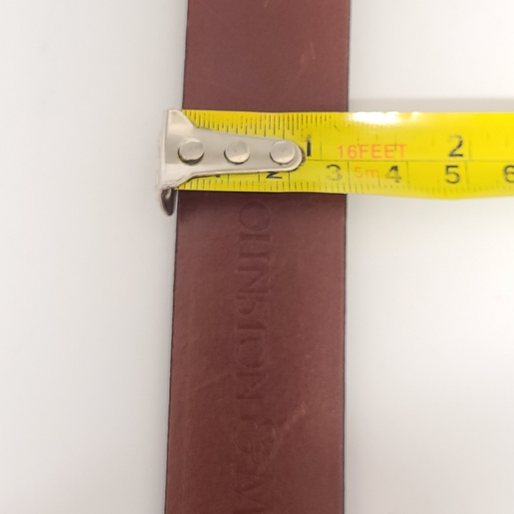 Johnston & Murphy #8823 Italian Calfskin Belt Cognac Sz 36 - Picture 12 of 15